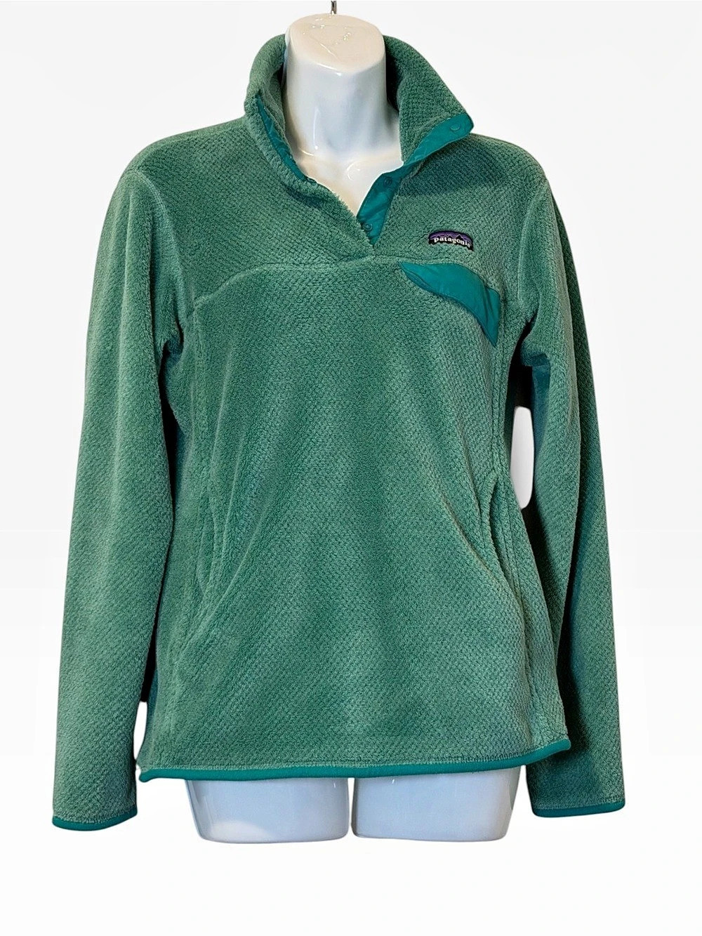 Patagonia Women's Micro D Snap-T Pullover Green Medium